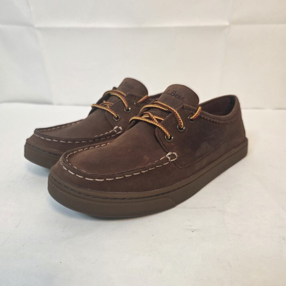 LL Bean Leather Shoe Womens Size 8M Classic Campside Blucher Moc 504686 Vintage
